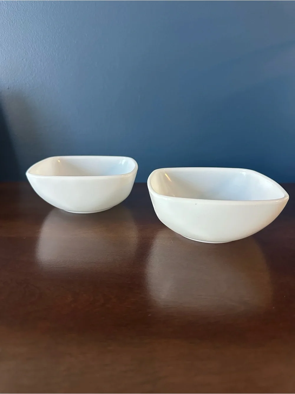 Vintage Pyrex 410 Milk Glass Square Bowls – Set of 2